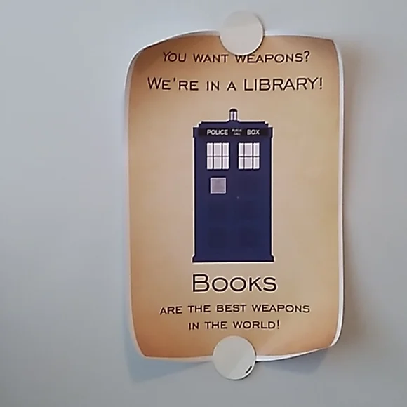Dr. Who printed quotes posters - Picture 2 of 3